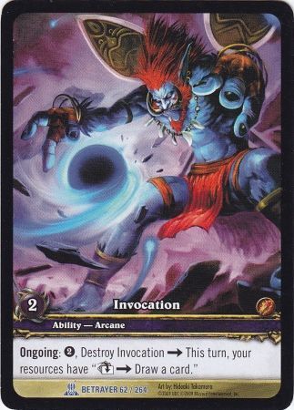 Invocation Extended Art EA Betrayer 62 264 World of Warcraft Promo Singles Invocation Extended Art EA Betrayer 62 264 World of Warcraft Promo Singles