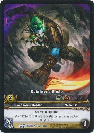 Retainer s Blade Extended Art EA Illidan 232 World of Warcraft Promo Singles Retainer s Blade Extended Art EA Illidan 232 World of Warcraft Promo Singles