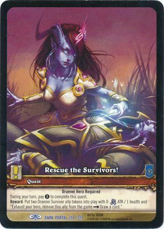 Rescue the Survivors Extended Art EA Dark Portal 297 319 World of Warcraft Promo Singles Rescue the Survivors Extended Art EA Dark Portal 297 319 World of Warcraft Promo Singles