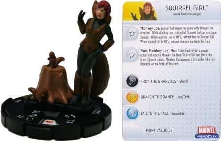 Squirrel Girl 056 Captain America Marvel Heroclix Squirrel Girl 056 Captain America Marvel Heroclix