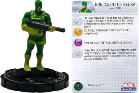 Bob Agent of Hydra 102 LE Captain America Marvel Heroclix Bob Agent of Hydra 102 LE Captain America Marvel Heroclix