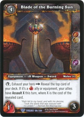 Blade of the Burning Sun 190 220 Rare Blade of the Burning Sun 190 220 Rare