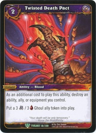 Twisted Death Pact 29 220 Uncommon WoW Twilight of the Dragons Twisted Death Pact 29 220 Uncommon WoW Twilight of the Dragons