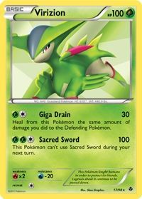 Virizion 17 98 Holo Rare Black White 2 Emerging Powers Singles Virizion 17 98 Holo Rare Black White 2 Emerging Powers Singles