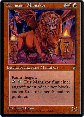 Crimson Manticore Karmesin Mantikor Renaissance German Singles Crimson Manticore Karmesin Mantikor Renaissance German Singles