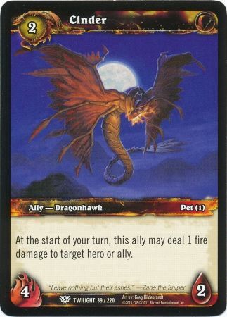 Cinder 39 220 Common WoW Twilight of the Dragons Cinder 39 220 Common WoW Twilight of the Dragons