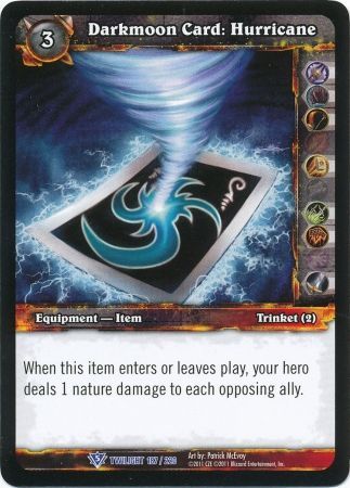 Darkmoon Card Hurricane 187 220 Rare WoW Twilight of the Dragons Darkmoon Card Hurricane 187 220 Rare WoW Twilight of the Dragons