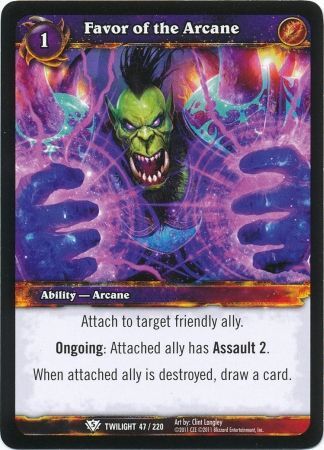 Favor of the Arcane 47 220 Common WoW Twilight of the Dragons Favor of the Arcane 47 220 Common WoW Twilight of the Dragons