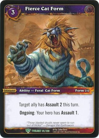Fierce Cat Form 31 220 Uncommon WoW Twilight of the Dragons Fierce Cat Form 31 220 Uncommon WoW Twilight of the Dragons