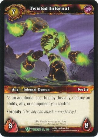 Twisted Infernal 92 220 Uncommon WoW Twilight of the Dragons Twisted Infernal 92 220 Uncommon WoW Twilight of the Dragons