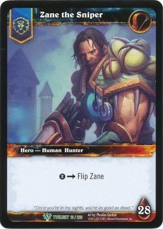 Zane the Sniper 10 220 Uncommon WoW Twilight of the Dragons Zane the Sniper 10 220 Uncommon WoW Twilight of the Dragons
