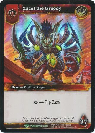 Zazel the Greedy 20 220 Epic Box Foil World of Warcraft Promo Singles Zazel the Greedy 20 220 Epic Box Foil World of Warcraft Promo Singles