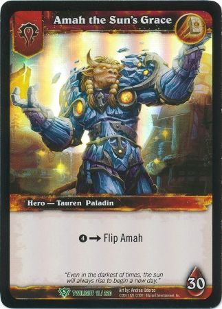 Amah the Sun s Grace 11 220 Epic Box Foil World of Warcraft Promo Singles Amah the Sun s Grace 11 220 Epic Box Foil World of Warcraft Promo Singles