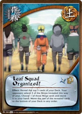 Leaf Squad Organized M 789 Rare Naruto Weapons of War Leaf Squad Organized M 789 Rare Naruto Weapons of War