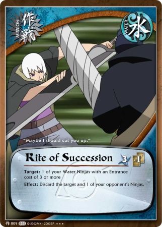 Rite of Succession M 809 Super Rare Rite of Succession M 809 Super Rare