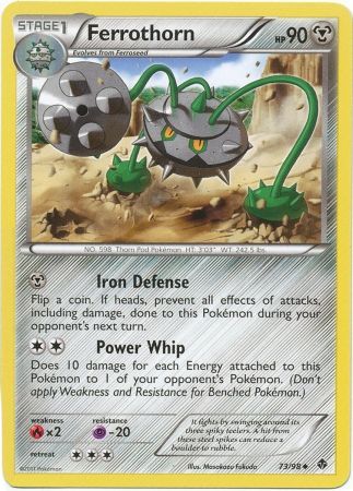 Ferrothorn 73 98 Uncommon Black White 2 Emerging Powers Singles Ferrothorn 73 98 Uncommon Black White 2 Emerging Powers Singles