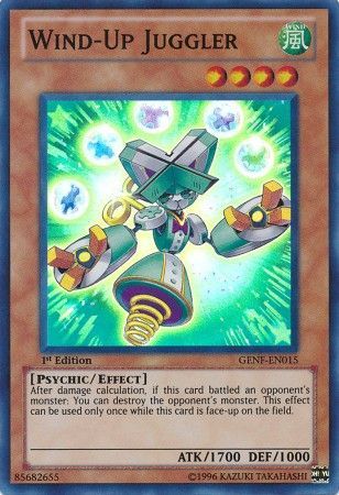 Wind Up Juggler GENF EN015 Super Rare 1st Edition Generation Force 1st Edition Singles Wind Up Juggler GENF EN015 Super Rare 1st Edition Generation Force 1st Edition Singles