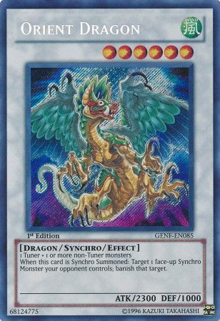 Orient Dragon GENF EN085 Secret Rare 1st Edition Orient Dragon GENF EN085 Secret Rare 1st Edition