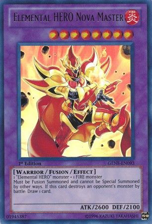 Elemental Hero Nova Master - Genf-en093 - Ultra Rare 1st Edition 