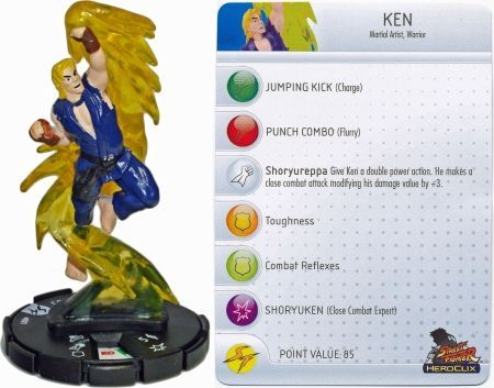 Ken 001 Street Fighter Heroclix Ken 001 Street Fighter Heroclix