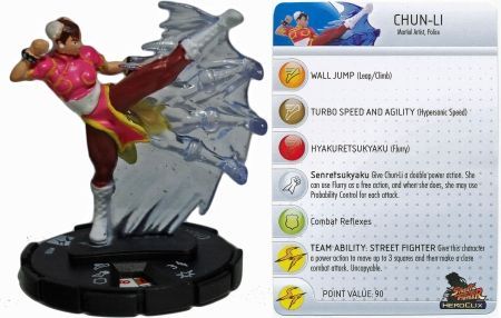 Chun Li 008 Street Fighter Heroclix Chun Li 008 Street Fighter Heroclix