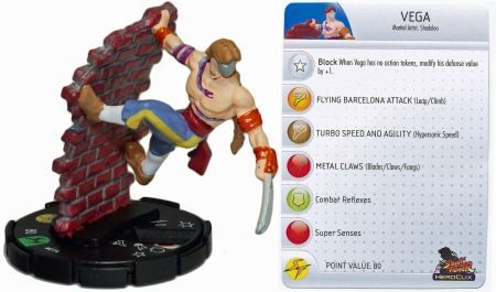 Vega 014 Street Fighter Heroclix Vega 014 Street Fighter Heroclix
