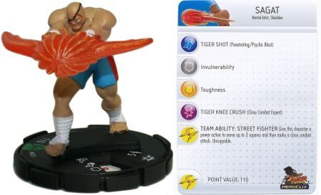 Sagat 015 Street Fighter Heroclix Sagat 015 Street Fighter Heroclix