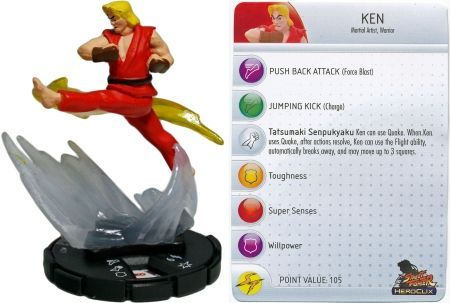 Ken 021 Street Fighter Heroclix Ken 021 Street Fighter Heroclix