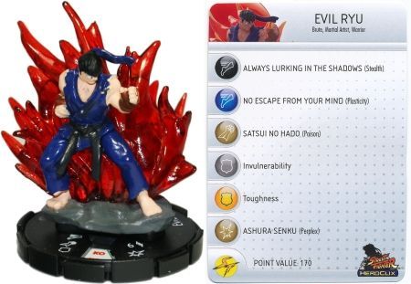 Evil Ryu 023 Street Fighter Heroclix Evil Ryu 023 Street Fighter Heroclix