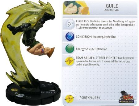Guile 105 Street Fighter Heroclix Guile 105 Street Fighter Heroclix