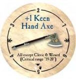 1 Keen Hand Axe Constructed Combo Tokens 1 Keen Hand Axe Constructed Combo Tokens
