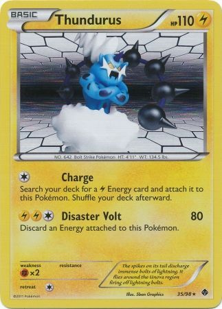 Thundurus 35 98 Holo Rare Thundurus 35 98 Holo Rare