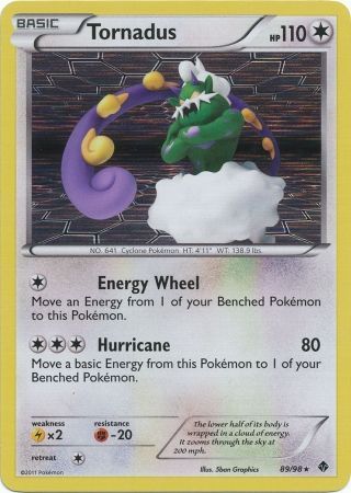 Tornadus 89 98 Holo Rare Black White 2 Emerging Powers Singles Tornadus 89 98 Holo Rare Black White 2 Emerging Powers Singles