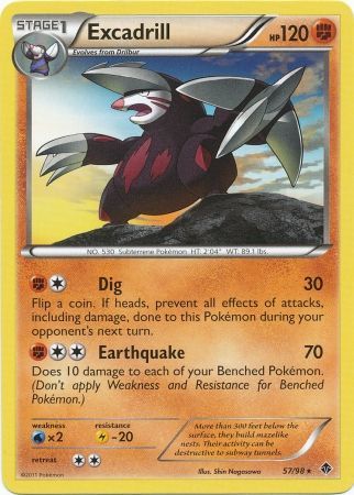 Excadrill 57 98 Rare Excadrill 57 98 Rare