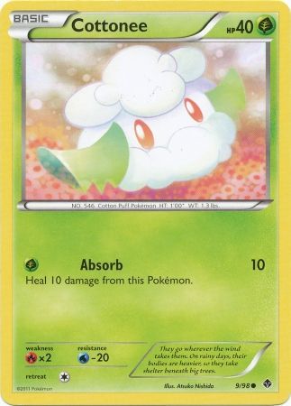 Cottonee 9 98 Common Black White 2 Emerging Powers Singles Cottonee 9 98 Common Black White 2 Emerging Powers Singles