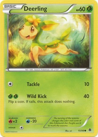 Deerling 15 98 Common Black White 2 Emerging Powers Singles Deerling 15 98 Common Black White 2 Emerging Powers Singles