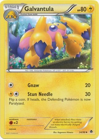 Galvantula 34 98 Uncommon Black White 2 Emerging Powers Singles Galvantula 34 98 Uncommon Black White 2 Emerging Powers Singles
