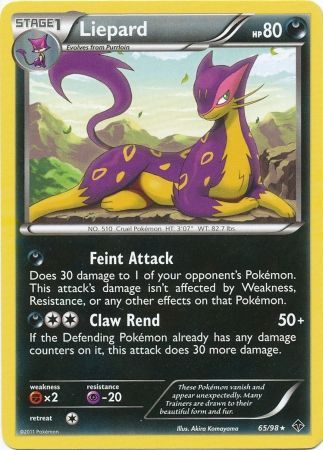 Liepard 65 98 Rare Liepard 65 98 Rare