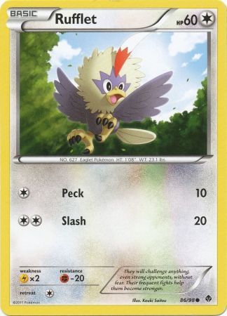 Rufflet 86 98 Common Black White 2 Emerging Powers Singles Rufflet 86 98 Common Black White 2 Emerging Powers Singles