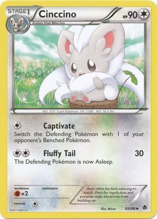 Cinccino 85 98 Uncommon Black White 2 Emerging Powers Singles Cinccino 85 98 Uncommon Black White 2 Emerging Powers Singles
