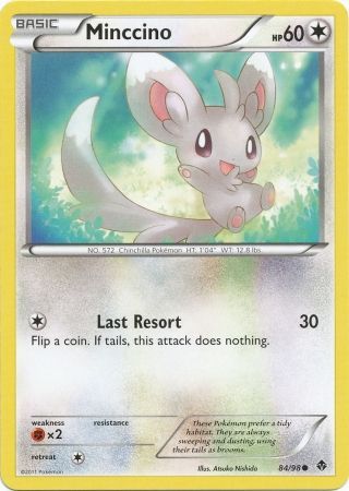 Minccino 84 98 Common Black White 2 Emerging Powers Singles Minccino 84 98 Common Black White 2 Emerging Powers Singles