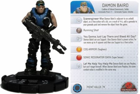 Damon Baird 004 Gears of War 3 Heroclix Other Gears of War 3 Damon Baird 004 Gears of War 3 Heroclix Other Gears of War 3