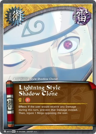 Lightning Style Shadow Clone 877 Rare Naruto Invasion Lightning Style Shadow Clone 877 Rare Naruto Invasion