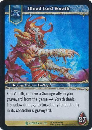 Blood Lord Vorath Epic Box Foil Icecrown 13 220 World of Warcraft Promo Singles Blood Lord Vorath Epic Box Foil Icecrown 13 220 World of Warcraft Promo Singles