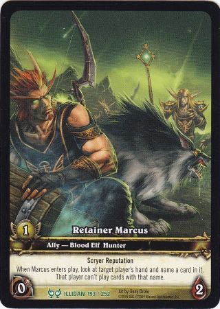 Retainer Marcus Extended Art EA Illidan 193 252 World of Warcraft Promo Singles Retainer Marcus Extended Art EA Illidan 193 252 World of Warcraft Promo Singles