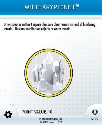 White Kryptonite S105 Superman DC Heroclix White Kryptonite S105 Superman DC Heroclix