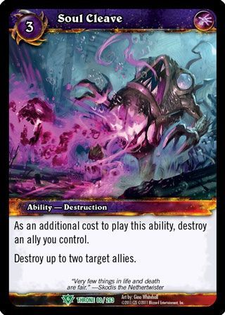 Soul Cleave 80 263 Uncommon WoW Throne of the Tides Soul Cleave 80 263 Uncommon WoW Throne of the Tides
