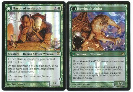 Mayor of Avabruck Howlpack Alpha ISD Prerelease Foil Promo Magic The Gathering Promo Cards Mayor of Avabruck Howlpack Alpha ISD Prerelease Foil Promo Magic The Gathering Promo Cards