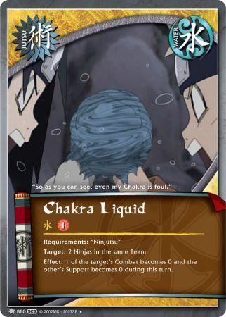 Chakra Liquid 880 Uncommon Naruto Invasion Chakra Liquid 880 Uncommon Naruto Invasion