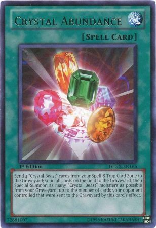 Crystal Abundance LCGX EN166 Rare 1st Edition Legendary Collection 2 1st Edition Singles Crystal Abundance LCGX EN166 Rare 1st Edition Legendary Collection 2 1st Edition Singles